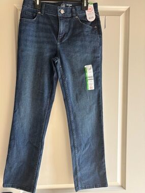 wonder nation Straight-Leg Jeans in Dark Blue Wash